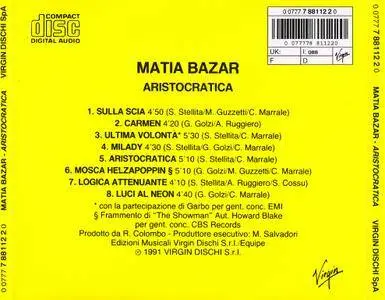 Matia Bazar - Aristocratica (1984) {1991, Reissue}