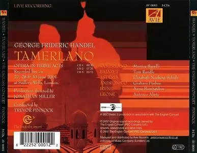 Trevor Pinnock, The English Concert - George Frideric Handel: Tamerlano (2003)