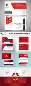 Vectors - Red Business Cards 8