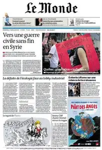Le Monde et Suppléments du Dimanche 24 et Lundi 25 Juin 2012