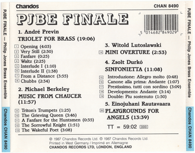 Philip Jones Brass Ensemble - PJBE Finale (1987)