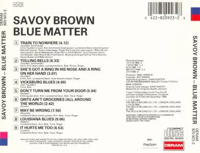 Savoy Brown - Blue Matter (1969) {1990, Reissue}