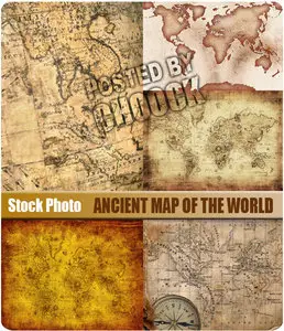 Stock Photo: Ancient map of the world