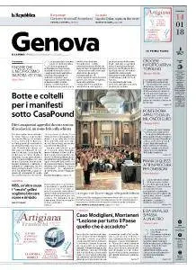 la Repubblica Genova - 14 Gennaio 2018