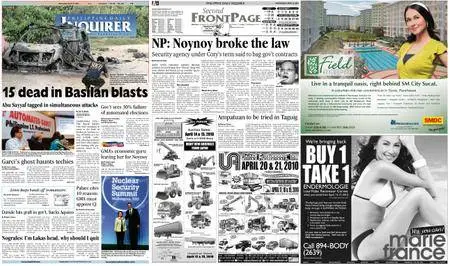 Philippine Daily Inquirer – April 14, 2010