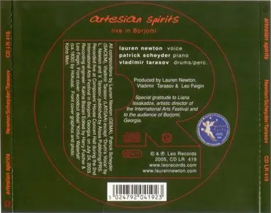 Lauren Newton - Patrick Scheyder - Vladimir Tarasov - Artesian Spirits (2005)