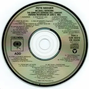Pete Seeger - We Shall Overcome: The Complete Carnegie Hall Concert (1963) {2CD Set Columbia C2K 45312 rel 1989}