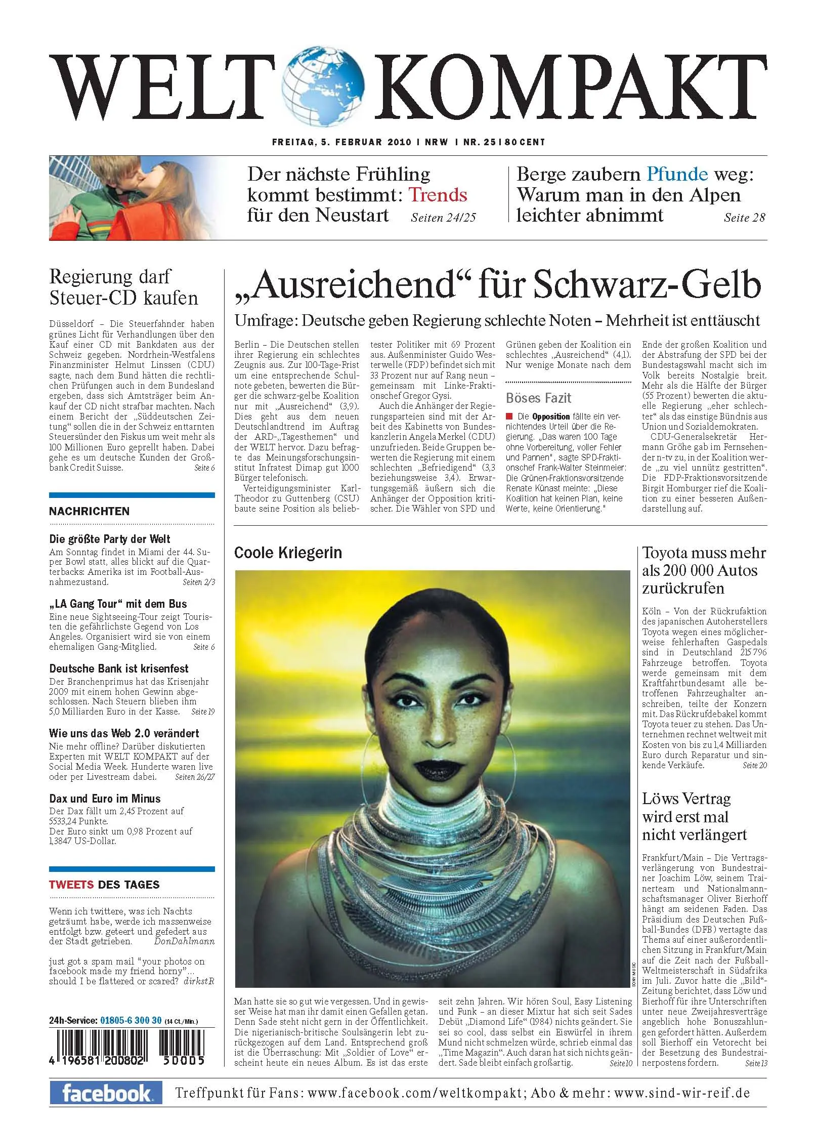 Die Welt kompakt vom 5. Februar 2010