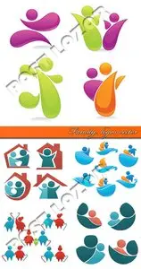Family logos vector
