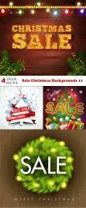 Vectors - Sale Christmas Backgrounds 11