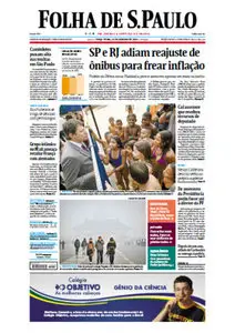 Jornal Folha de São Paulo - 15 de janeiro de 2013 - Terça