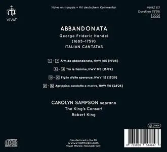 Carolyn Sampson, Robert King, The King’s Consort - Abbandonata: Handel Italian Cantatas (2018)