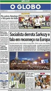 Jornal O Globo (07/05/2012 - Segunda)