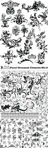 Vectors - Floral Ornament Elements Mix 8