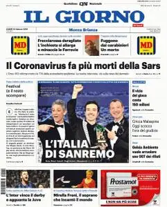 Il Giorno Monza Brianza - 10 Febbraio 2020