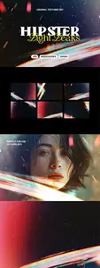 Hipster Light Leaks Textures Pack
