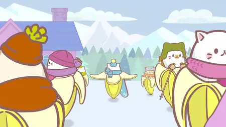 Bananya S03E08 Lost on a Snowy Mountain Nya!