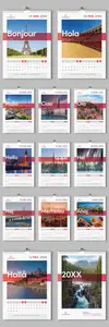 Wall Calendar with Greeting Text 1705635593