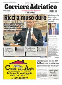 Corriere Adriatico Pesaro - 25 Luglio 2025