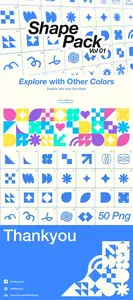 50 Geometric Shapes Asset Pack