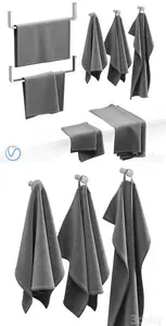 3dsky - KITCHEN TOWELS GRAY 2642770 - 3D Model