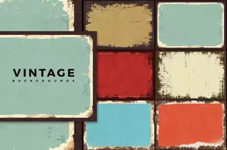 Vintage Grunge Backgrounds PSD Templates