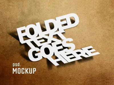 AS - Folded Text Effect 456960332