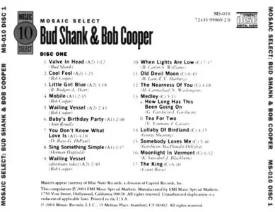 Bud Shank & Bob Cooper - Mosaic Select 10 (1954-58) [3CD] {2004 Mosaic Records 24-bit Remaster by Ron McMaster} [repost]
