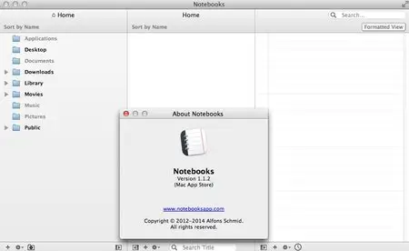 Notebooks for Mac 1.1.2 Mac OS X