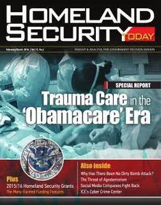 Homeland Security Today - February/March 2016