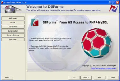 DBForms from MS Access to PHP + MySQL v3.1.6 