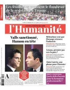 L'Humanité du Lundi 23 Janvier 2017