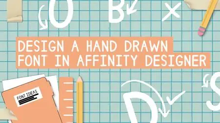 Create  your own font with affinity designer and glyphs