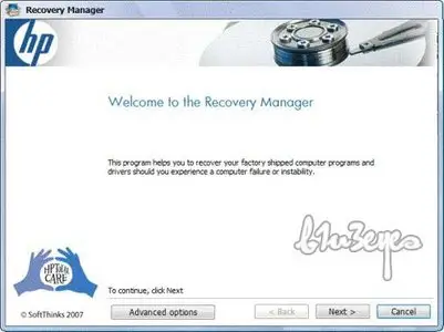 HP Recovery Disk For DV68xx Series Notebook PC - Windows Vista Home Premium Eng