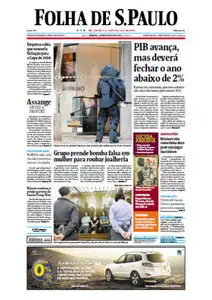 Jornal Folha de São Paulo - 18 de agosto de 2012 - Sábado