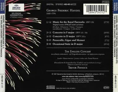 Trevor Pinnock, The English Concert - Handel: Music for the Royal Fireworks, original version 1749 (1997)