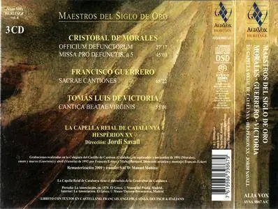 Jordi Savall - Maestros del Siglo de Oro - Morales, Guerrero, de Victoria (2009) {3CD Alia Vox AVSA9867 rec 1991-1992}