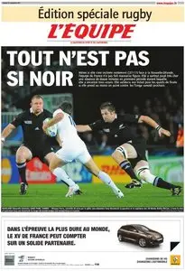 L'Equipe Special Rugby du 24 Septembre 2011 - Edition de 16h