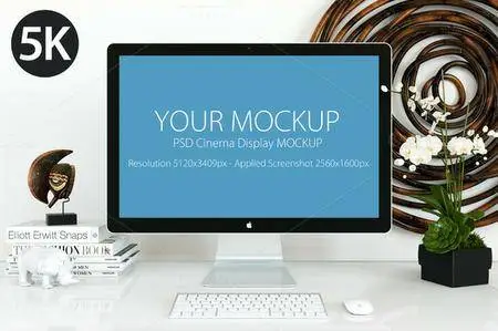 CreativeMarket - Cinema Display Mockup 5k