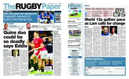 The Rugby Paper – February 13, 2022
