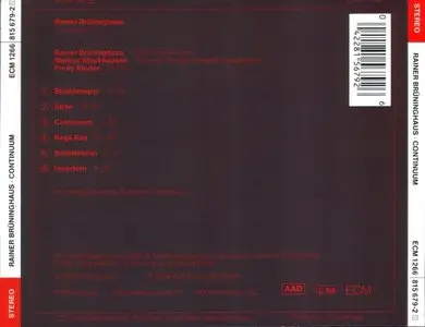 Rainer Bruninghaus - Continuum (1984) {ECM 1266}
