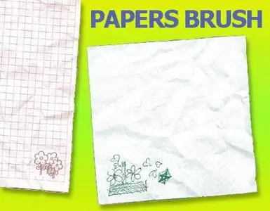 Papers Brush for Adobe Photoshop