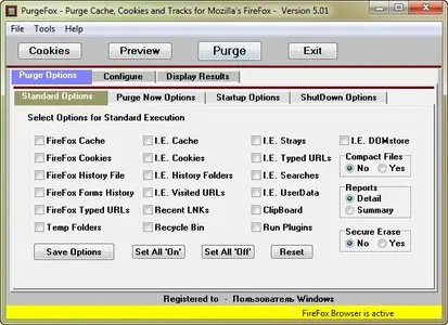 PurgeFox 5.01 Build 5.1.0.182
