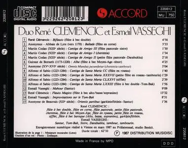 Rene Clemencic & Esmail Vasseghi - Duo Clemencic & Vasseghi (1987) {Accord 220812}