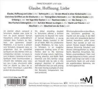 Samuel Hasselhorn, Joseph Middleton - Franz Schubert: Glaube, Hoffnung, Liebe (2022)