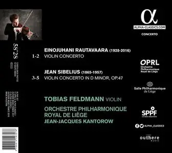 Tobias Feldmann, Jean-Jacques Kantorow - Sibelius & Rautavaara: Violin Concertos (2018)