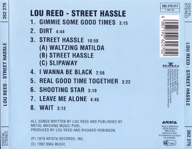 Lou Reed - Street Hassle (1978) {BMG Reissue 1992}