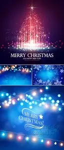 Christmas Lights Backgrounds Vector