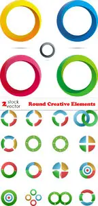 Vectors - Round Creative Elements