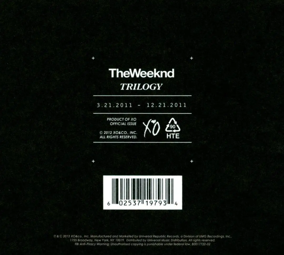 The Weeknd - Trilogy [3CD] (2012) / AvaxHome